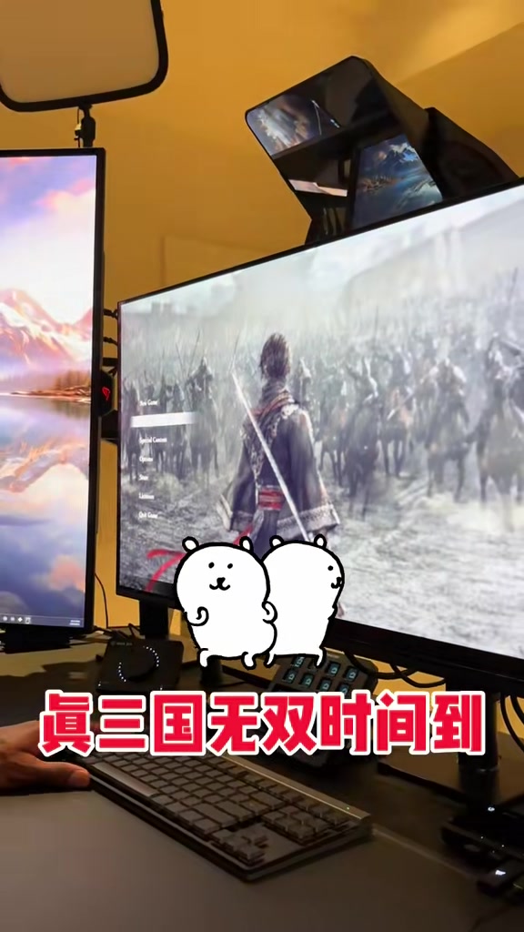 png电子游戏时间🎮️乔治玩《真三国无双》 与网友互动称还爱玩黑悟空